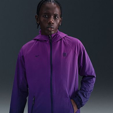 Men's Nike Purple Barcelona AWF Woven Full-Zip Jacket