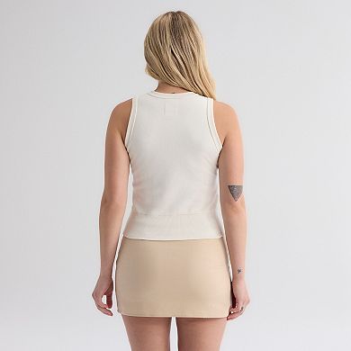 Women's Fanatics Bisque Chicago Cubs Iconic Ribbed Knit Tank