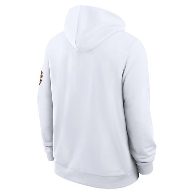 Men's Nike White LSU Tigers 2026 Sideline Standard Issue Dri-FIT Hoodie
