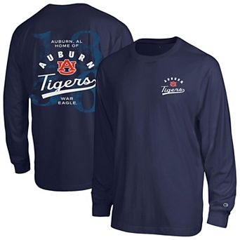 Men's Champion Navy Auburn Tigers Laminated All-Star Long Sleeve T-Shirt