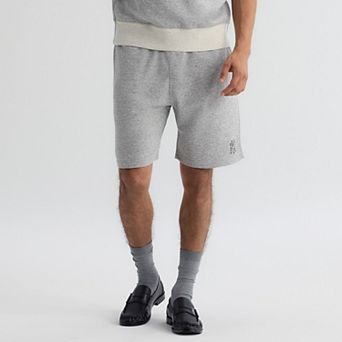 Men's Fanatics Steel Heather New York Yankees Iconic Terry Warm-Up Shorts