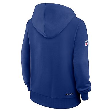 Women's Nike Royal New York Giants Sideline Standard Issue Dri-FIT Hoodie