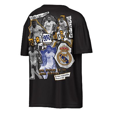 Men's Outerstuff Black Real Madrid Oversized Ransom T-Shirt