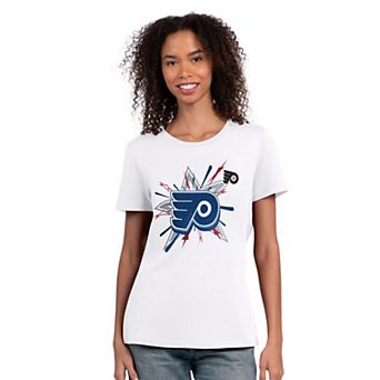 Women's Starter White Philadelphia Flyers Americana Fireworks T-Shirt