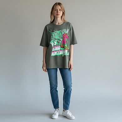 Unisex The Wild Collective Olive San Antonio Spurs Oversized Graphic T-Shirt