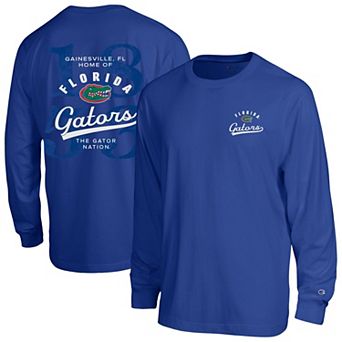 Men's Champion Royal Florida Gators Laminated All-Star Long Sleeve T-Shirt