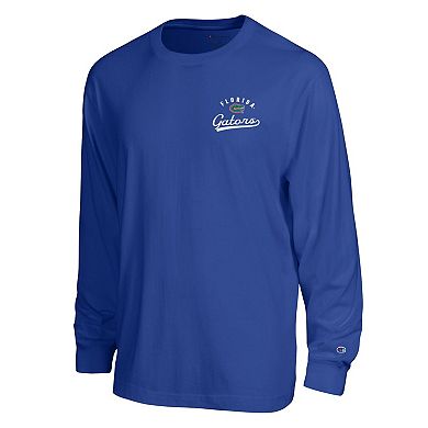 Men's Champion Royal Florida Gators Laminated All-Star Long Sleeve T-Shirt