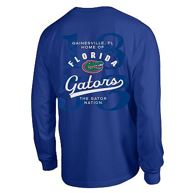 Men's Champion Royal Florida Gators Laminated All-Star Long Sleeve T-Shirt