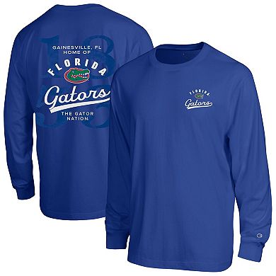 Men's Champion Royal Florida Gators Laminated All-Star Long Sleeve T-Shirt