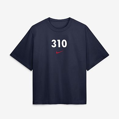 Women's Nike Navy Boston Red Sox Local Boxy T-Shirt