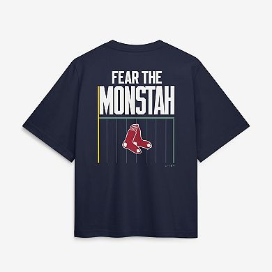Women's Nike Navy Boston Red Sox Local Boxy T-Shirt