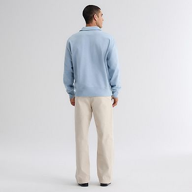 Men's Fanatics Sky Blue Chicago Cubs Iconic Terry Quarter-Zip Sweatshirt