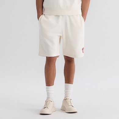 Men's Fanatics Bisque Philadelphia Phillies Iconic Terry Warm-Up Shorts