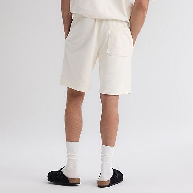 Men's Fanatics Bisque Chicago Cubs Iconic Terry Warm-Up Shorts