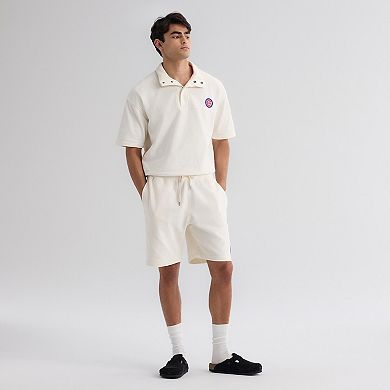 Men's Fanatics Bisque Chicago Cubs Iconic Terry Warm-Up Shorts