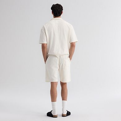 Men's Fanatics Bisque Chicago Cubs Iconic Terry Warm-Up Shorts