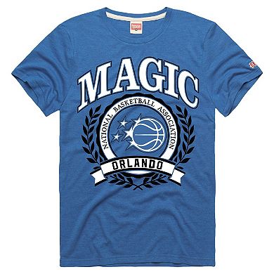 Unisex Homage Blue Orlando Magic Crest Tri-Blend T-Shirt