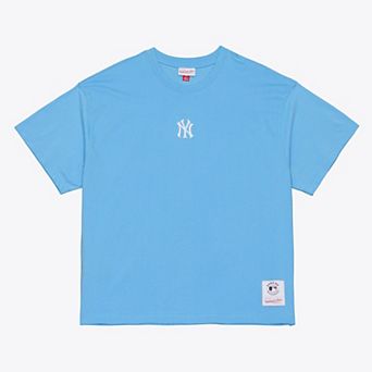 Men's Mitchell & Ness Light Blue New York Yankees Insignia Premium T-Shirt