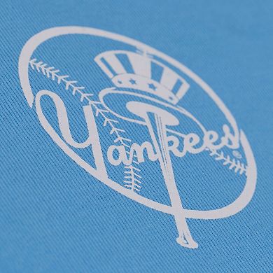 Men's Mitchell & Ness Light Blue New York Yankees Insignia Premium T-Shirt