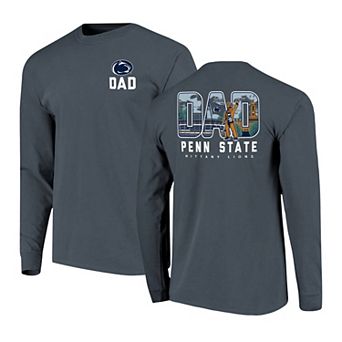 Men's Navy Penn State Nittany Lions Father's Day Campus Drawing Long Sleeve T-Shirt