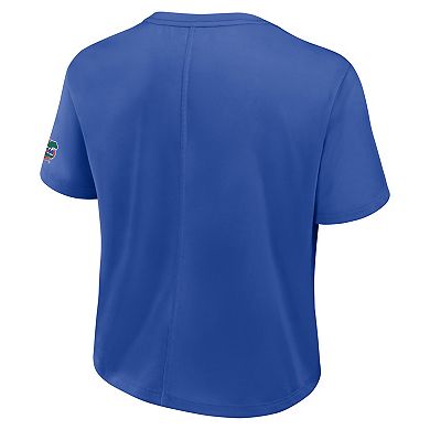 Women's Nike Royal Florida Gators Premium Performance Dri-FIT Cropped Top