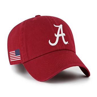 Men's '47 Crimson Alabama Crimson Tide Americana Heritage Clean Up Adjustable Hat