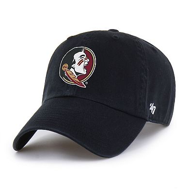Men's '47 Black Florida State Seminoles Americana Heritage Clean Up Adjustable Hat