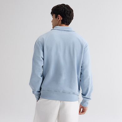 Men's Fanatics Sky Blue Boston Red Sox Iconic Terry Quarter-Zip Sweatshirt