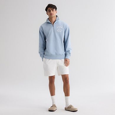 Men's Fanatics Sky Blue Boston Red Sox Iconic Terry Quarter-Zip Sweatshirt