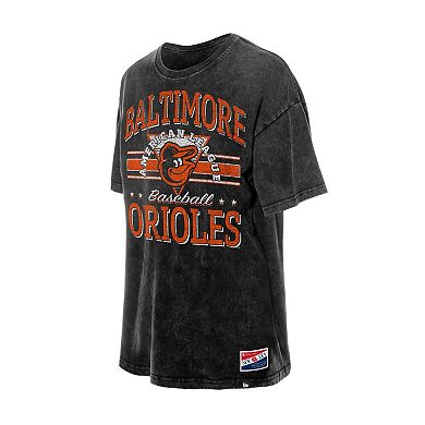 Women's New Era Black Baltimore Orioles Oversized Boyfriend T-Shirt