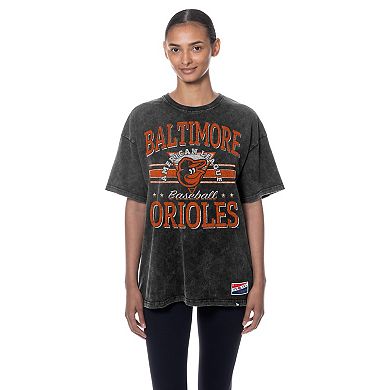 Women's New Era Black Baltimore Orioles Oversized Boyfriend T-Shirt