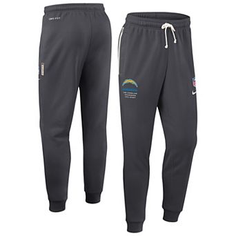 Men's Nike Charcoal Los Angeles Chargers Sideline Standard Issue Dri-FIT Taper Pants