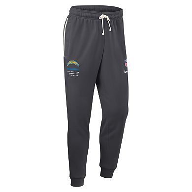 Men's Nike Charcoal Los Angeles Chargers Sideline Standard Issue Dri-FIT Taper Pants