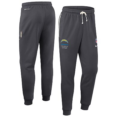 Men's Nike Charcoal Los Angeles Chargers Sideline Standard Issue Dri-FIT Taper Pants