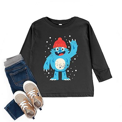 Blue Yeti Distressed - Toddler Long Sleeve Graphic Tee