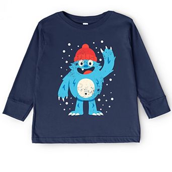 Blue Yeti Distressed - Toddler Long Sleeve Graphic Tee