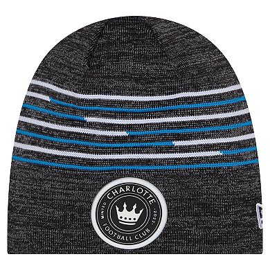 Men's New Era Black Charlotte FC 2026 Kickoff Knit Hat