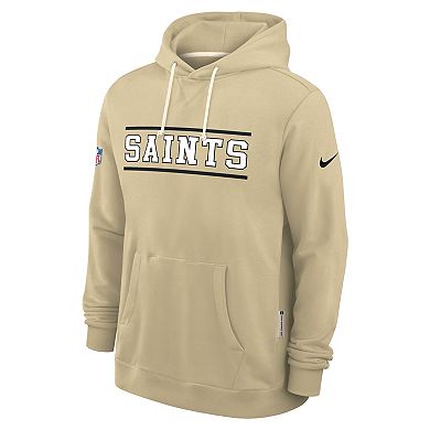 Men's Nike Gold New Orleans Saints Alt Sideline Standard Issue Dri-FIT Hoodie