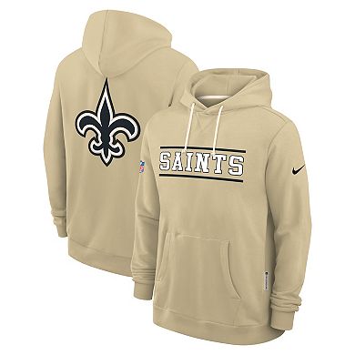 Men's Nike Gold New Orleans Saints Alt Sideline Standard Issue Dri-FIT Hoodie