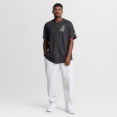 Men's Fanatics Charcoal Paris Saint-Germain Oversized Baseball Jersey