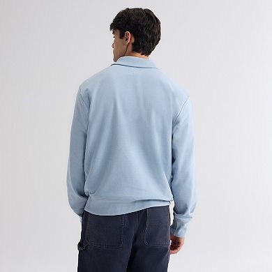 Men's Fanatics Sky Blue New York Mets Iconic Terry Quarter-Zip Sweatshirt