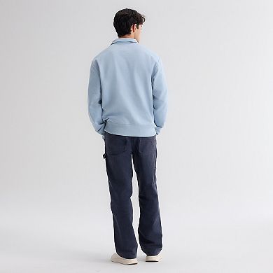 Men's Fanatics Sky Blue New York Mets Iconic Terry Quarter-Zip Sweatshirt