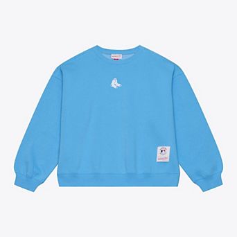 Men's Mitchell & Ness Light Blue Boston Red Sox Insignia Fleece Sweatshirt