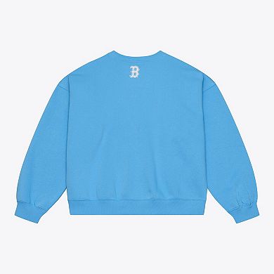 Men's Mitchell & Ness Light Blue Boston Red Sox Insignia Fleece Sweatshirt