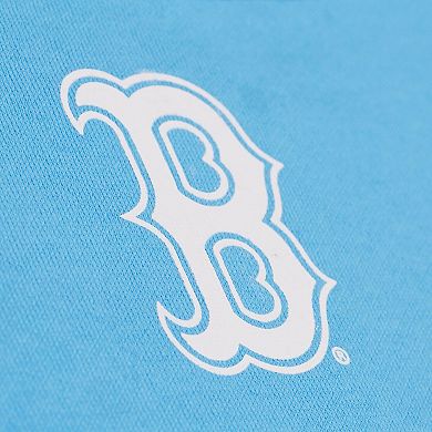 Men's Mitchell & Ness Light Blue Boston Red Sox Insignia Fleece Sweatshirt