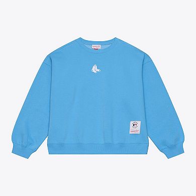 Men's Mitchell & Ness Light Blue Boston Red Sox Insignia Fleece Sweatshirt