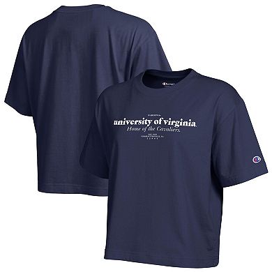Women's Champion Navy Virginia Cavaliers Home Wordmark T-Shirt
