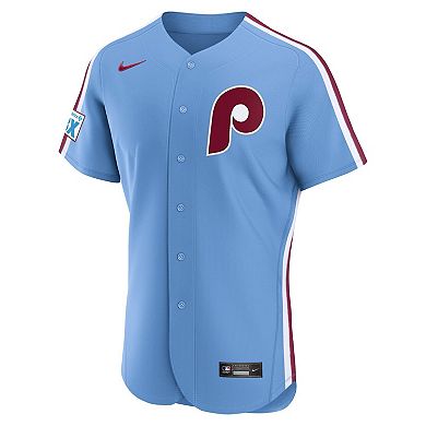 Men's Nike Light Blue Philadelphia Phillies Alternate Authentic Jersey