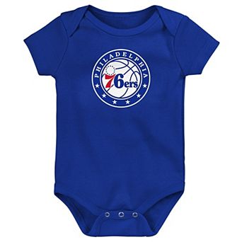 Newborn Outerstuff Royal Philadelphia 76ers Primary Logo Creeper