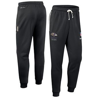 Men's Nike Black Baltimore Ravens Sideline Standard Issue Dri-FIT Taper Pants